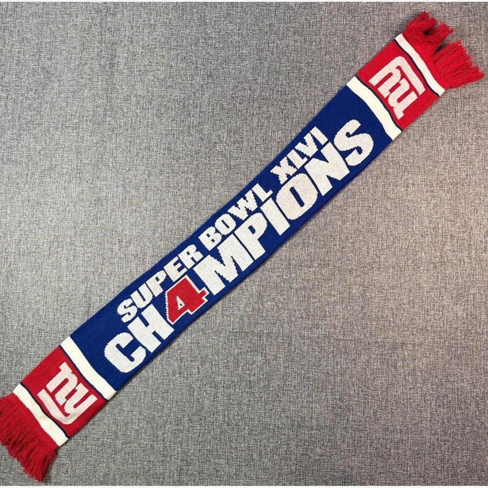 New‎ York Giants NFL Super Bowl XLVI Champions Knit Scarf Wrap